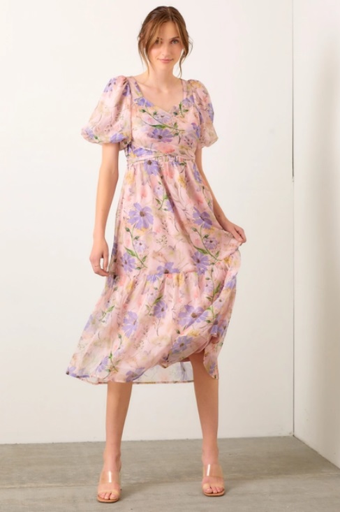 The Organza Puff Sleeve Dress Far Wide Kamloops