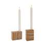 Cubic Sandstone Candle Holders