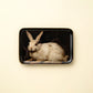 Hare Antique Inspired Enamel Tray