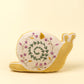 Spring Snail Throw Pillow