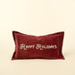 Happy Holidays Pillow in Red