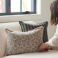 20 x 20 Sage Stripe Linen Pillow