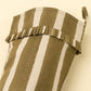 Block Print Stripe Stocking - Olive
