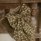 Woodvale Block Print Bow - Olive