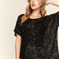 The Sequin Boxy Blouse