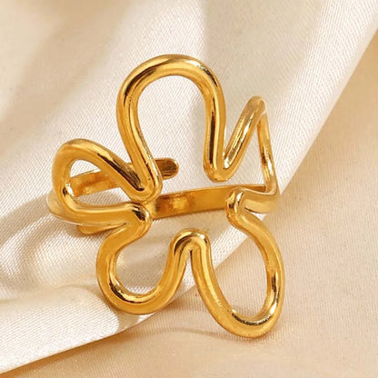 Abstract Flower Ring