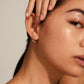 Alberte Wave Hoop Earrings