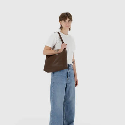Baggu Recycled Leather Shoulder Bag