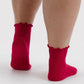 Baggu Lettuce Edge Socks - Wild Plum + Cherry (set/2)