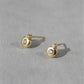 Bezel Set Sparkle Studs