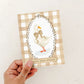 Plaid Baby Shower Card