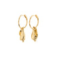 Breeze Seashell Pendant Hoops