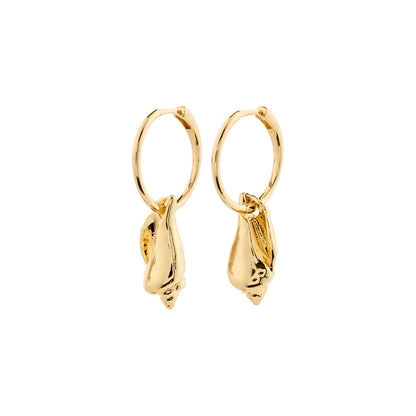 Breeze Seashell Pendant Hoops