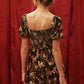 Velvet Brown Puff Sleeve Dress