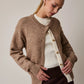 Mocha + Cream Tonal Cardigan