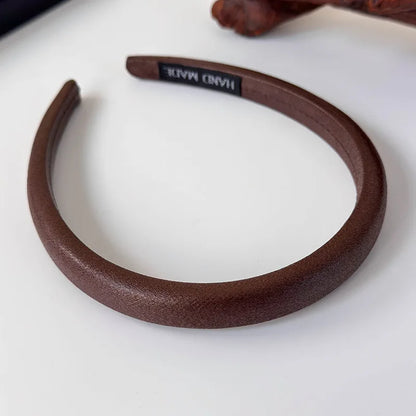 Faux Leather Hairband