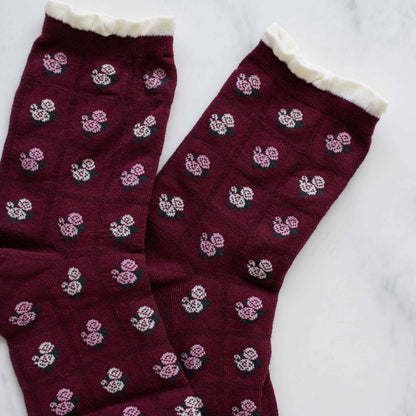 Antique Floral Socks