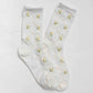 Floral Cable Crew Socks