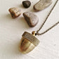 Cache Acorn Canister Pendant Necklace