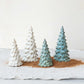 Cream Stoneware Trees with Reactive Glaze