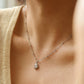 Asymmetric Crystal Pendant Necklace