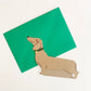 Standing Daschund Card