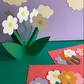 Standing 3D Daisy Multi Coloured Card