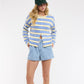 Buttercup and Blue Striped Sweater
