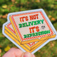 Depression Delivery Sticker - Glitter Accents