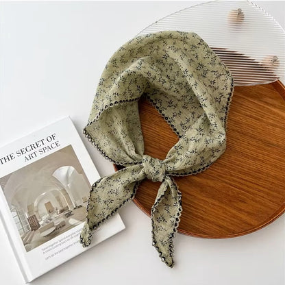 Ditsy Floral Print Triangle Scarf