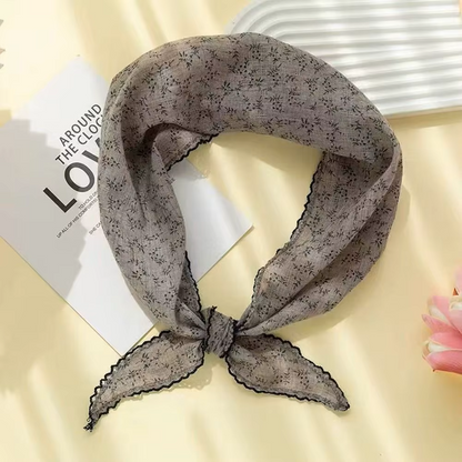 Ditsy Floral Print Triangle Scarf