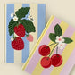 Embroidered Strawberries Journal