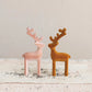 Modern Flocked Reindeer