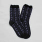Ruffled Floral Vine Socks