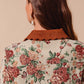 Floral Jacquard Button Front Jacket