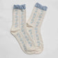 Ruffled Floral Vine Socks