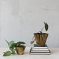 6 x 4.25" Brass Fluted Planter