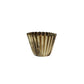 6 x 4.25" Brass Fluted Planter