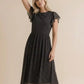 Flutter Sleeve Polka Dot Dress