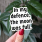 Full Moon Sticker