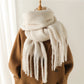 Solid Brushed Fringe Scarf