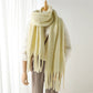 Solid Brushed Fringe Scarf
