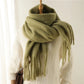 Solid Brushed Fringe Scarf