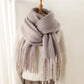 Solid Brushed Fringe Scarf