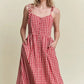Gingham Dress with Pockets