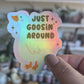 Goosin Around Sticker (Pink) - Holographic