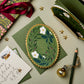 Green Flora Christmas Card