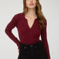 Long Sleeve Polo Shirt with Horse Embroidery