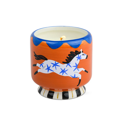 A Dopo Painted Vessel Candles