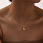 Bold Teardrop Pendant Necklace